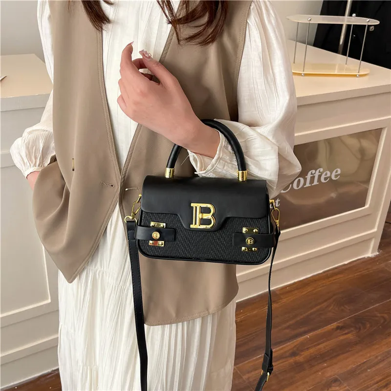 Tas Tote Vintage Bertekstur, Tas Selempang Mewah untuk Wanita, Tas Komuter Chic, Tas Tote Fashion untuk Siang dan Malam, Tas Bahu Minimalis ​