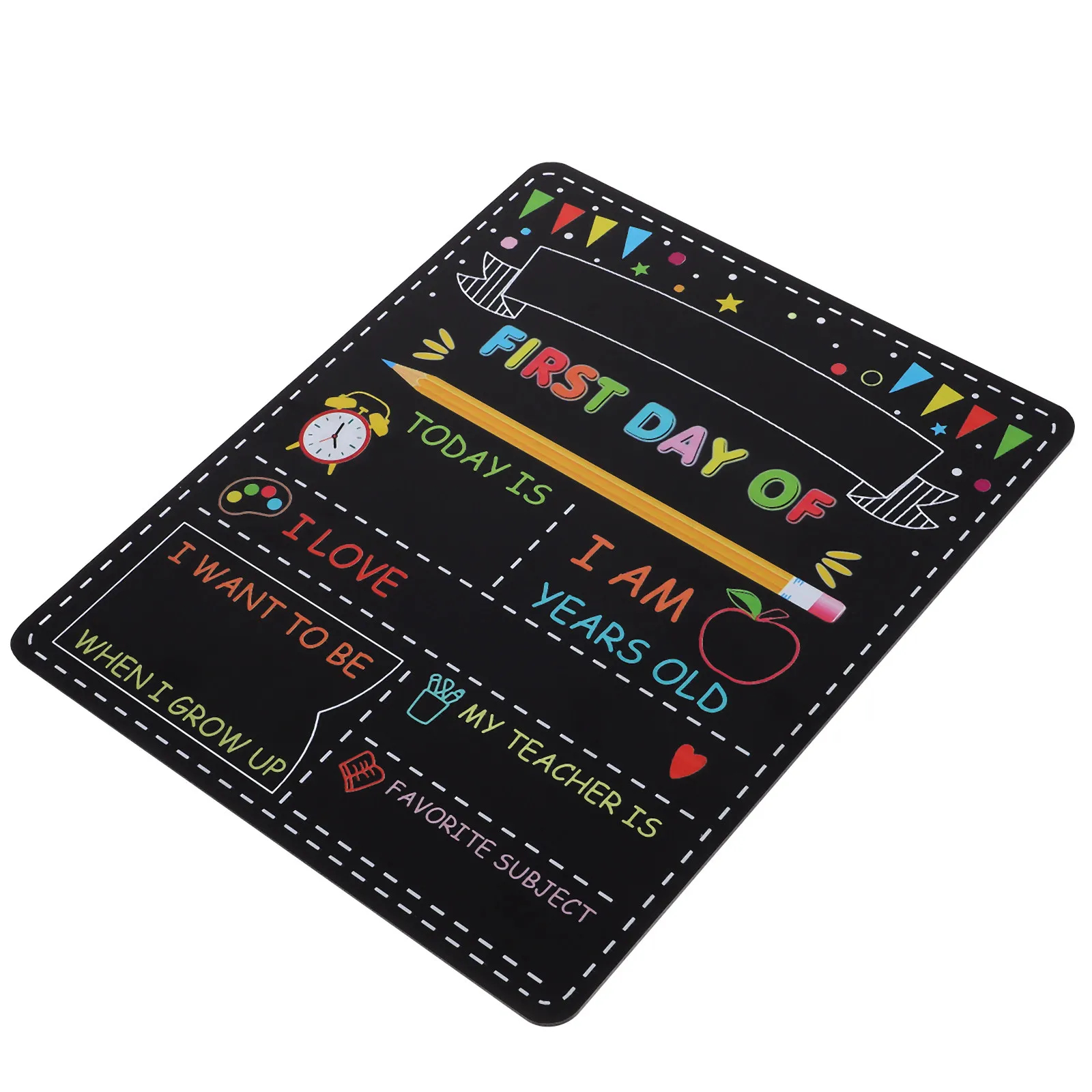 

Многоразовая двусторонняя школьная доска из дерева для фото на первый день в детском саду/школе