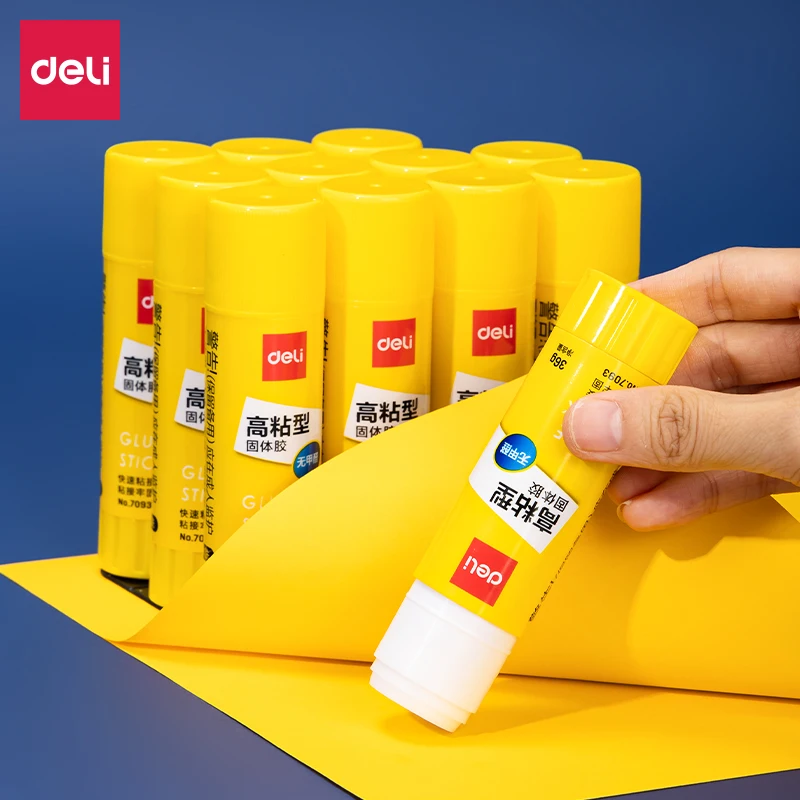 3-12p Deli (8/15/20/36g) Glue Stick Safety High Adhesive Handmade Diy Paste Fastening Perfect Office Handicraft School Supplies