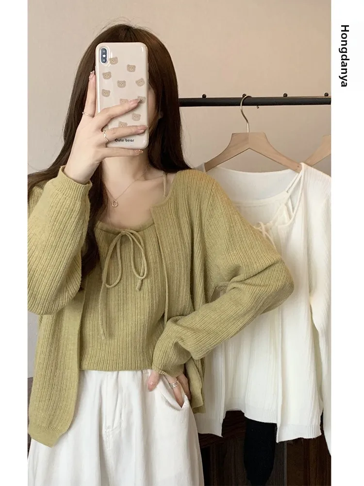 Komplet odzieży dla kobiet puszystych, tuszujący brzuch, uroczy komplet plus size, mikro-tłuszcz, czerwony, marka Dan Ya, do pracy, dla studentek, do szkoły...