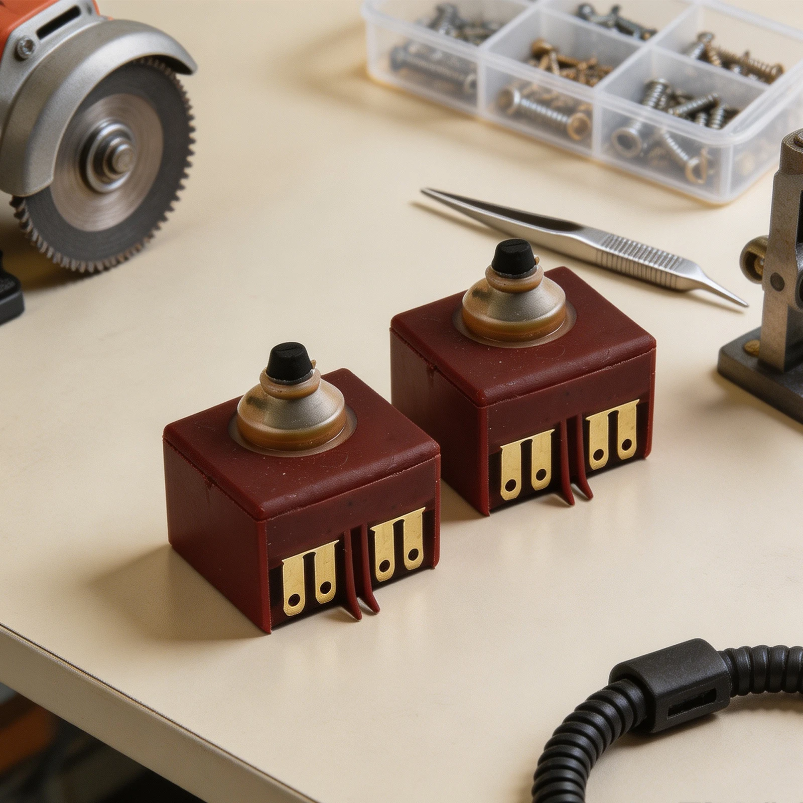 FA2-5/2W Momentary DPST NO Push Switch for Bosch For GWS6/8-100 Angle Grinder and Matching 115mm 125mm 900W 1000W Grinders