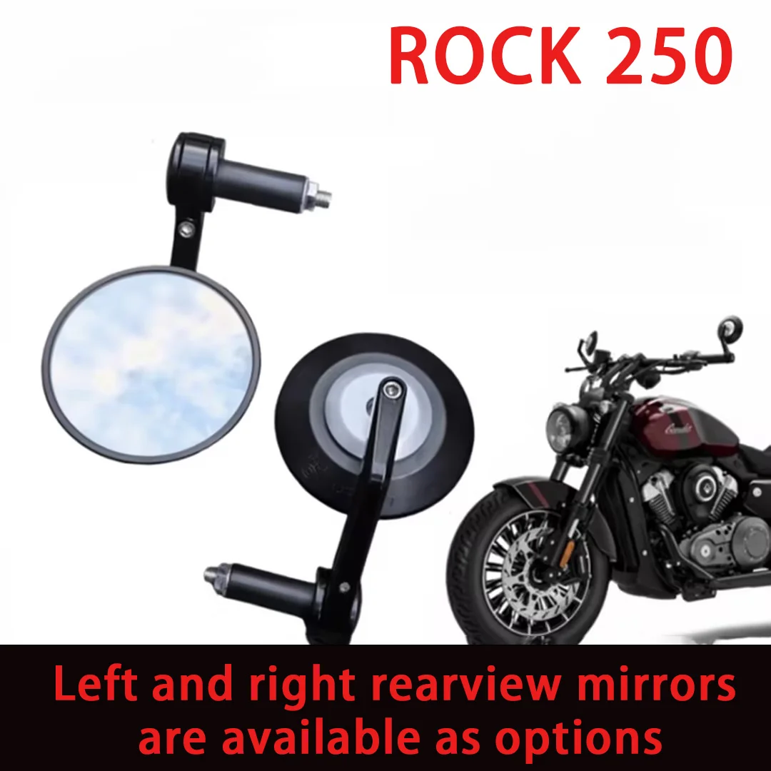 Handlebar Rear View Mirror Convex Glass Left & Right Side Mirror Compatible with BENDA ROCK 250 Motorbike Original Parts