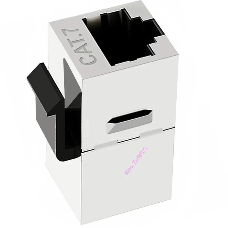 Adaptateur de couremplaçant femelle à femelle, connecteur modulaire blindé, prise trapézoïdale, 8P8C, CAT7, Rj45, Rj45, 8 broches