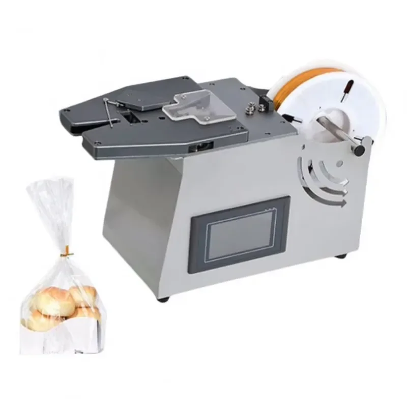 Automatic Intelligent Bread Bag Candy Tying Machine Golden Thread Wire Twisting Tie Machine Wood Paper Plastic Packaging