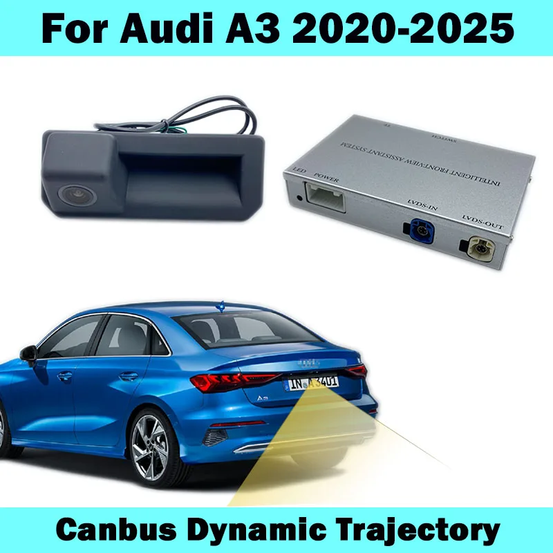 HICAMRUI 아우디 A3 2020 2021 2022 2023 2024 2025용 후방 카메라, 순정 스크린 플러그 앤 플레이, 코딩 불필요 썸네일 7