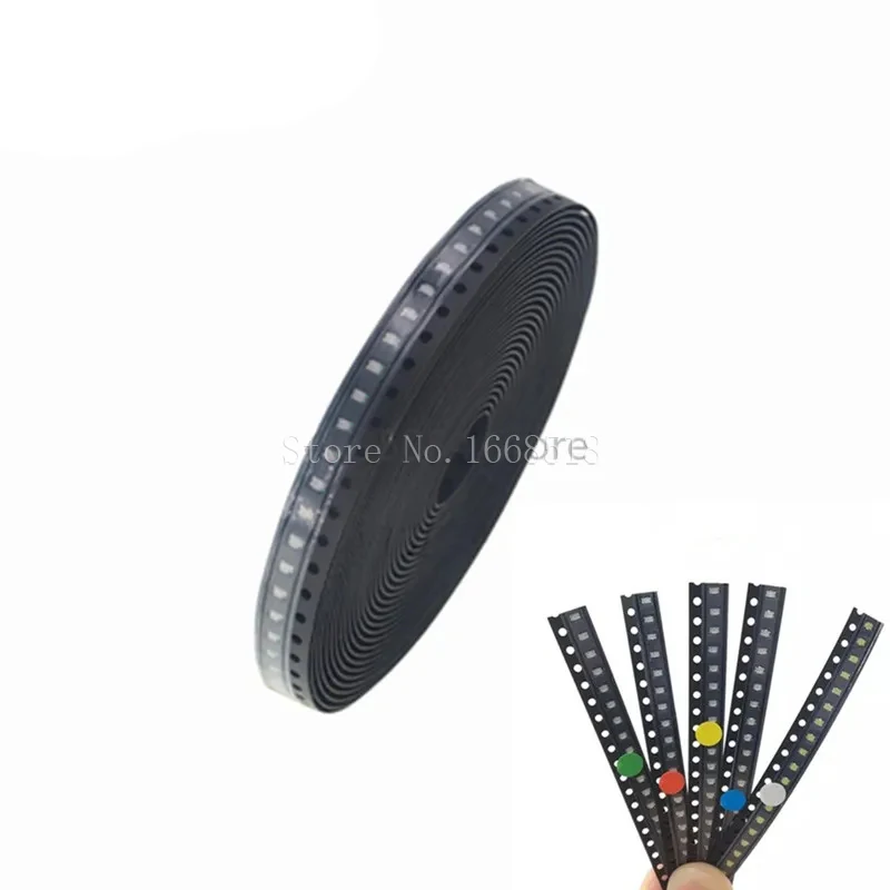 Reel/lot 4000PCS 0402 0603 0805 1206 1210 3528 smd led Red Yellow Green White Blue Orange light emitting diode LED Light Diode