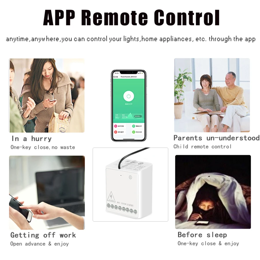 Aqara 2 canali Controller relè Wireless modulo di controllo bidirezionale funziona con Xiaomi Mi Home Mijia Homekit APP Smart Home