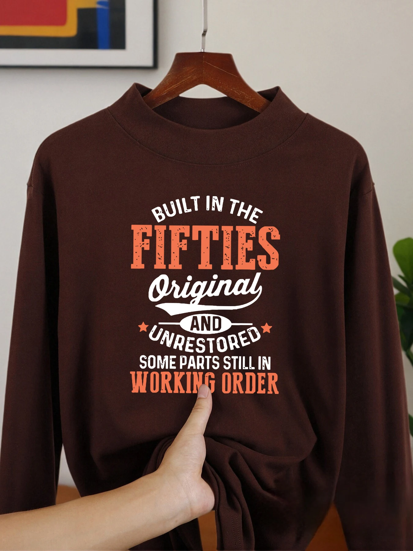 Eu sou velho, estou ainda forte engraçado impressão masculina camisa de manga comprida camisas de inverno outono roupas casuais moda roupas espessadas