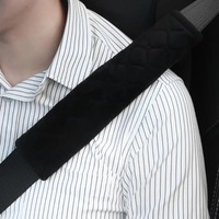 Universal Car Seat Belt Cover – Adjustable Plush Shoulder Pad for Kids & Adults. Soft Safety Belt Cushion, Interior Accessory