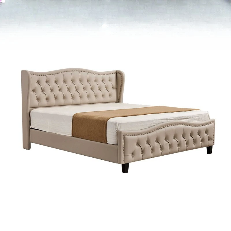 

Technology fabric modern light luxury master bedroom does not disturb each other double