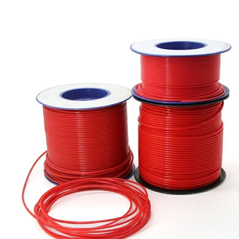 150V AWG L Type Red PTFE Tube F46 Insulated Capillary Heat Protector Transmit Hose Rigid Temperature Corrosion Resistance