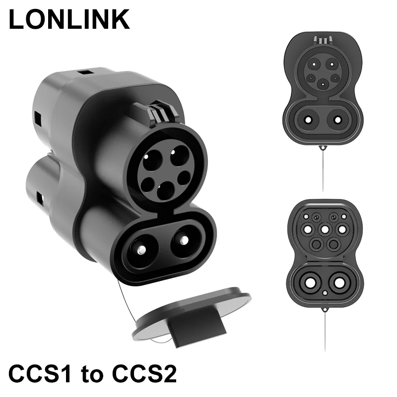 

LONLINK CCS1 to CCS2 Adapter for Tesla From CCS1 Charger to CCS2 Electric Vehicle Charger DC Fast Charging Adapter Connector