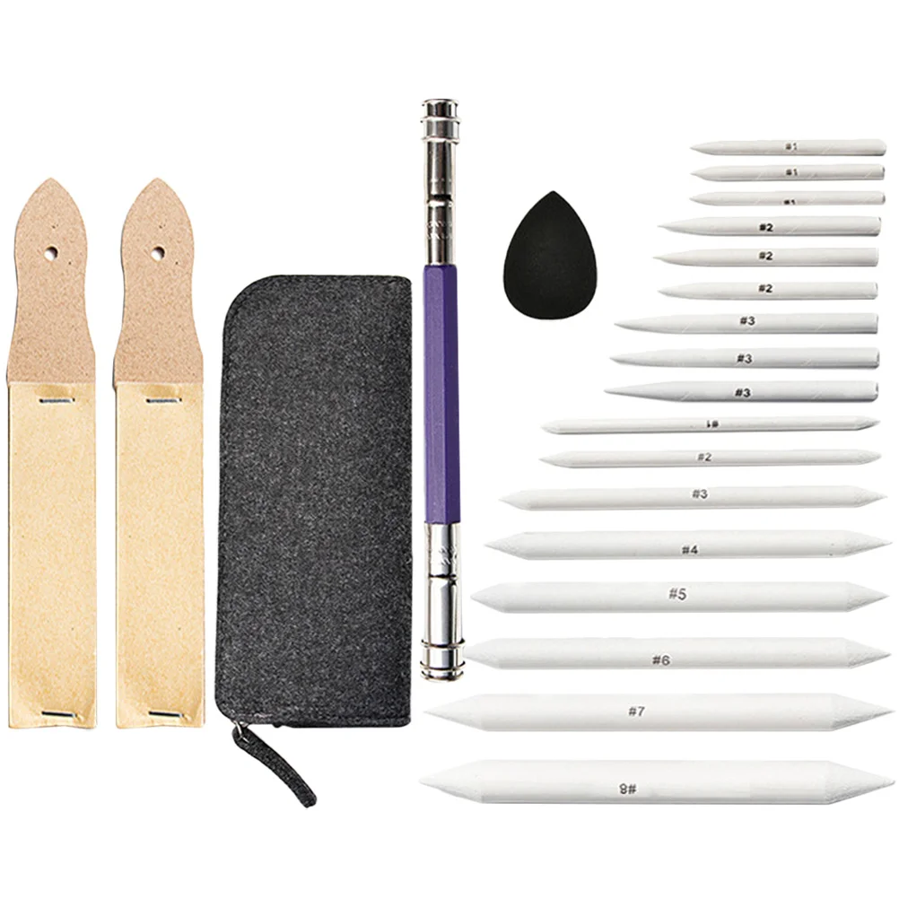 1 مجموعة ورقة رسم مسح مجموعة أداة رسم مقاومة للفنانين رسم مزج لطخة محو أداة المدرسة الفصول الدراسية #2