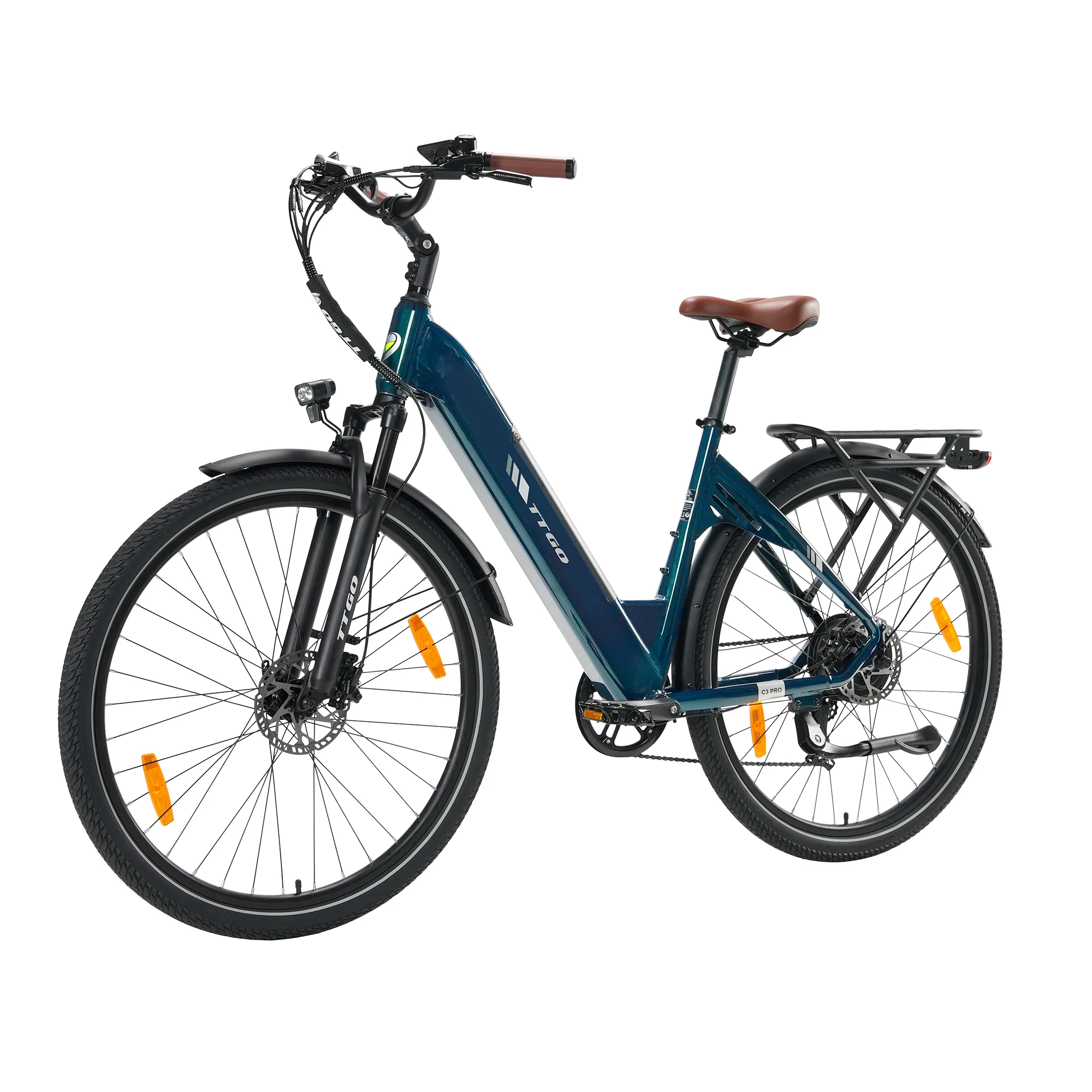 TTGO C3 PRO Elektrische Fiets 250W 36V20Ah CST 28"*2.0 Band Hydraulische Schijfrem Max Bereik 120 KM Met LCD Display Elektrische Fiets