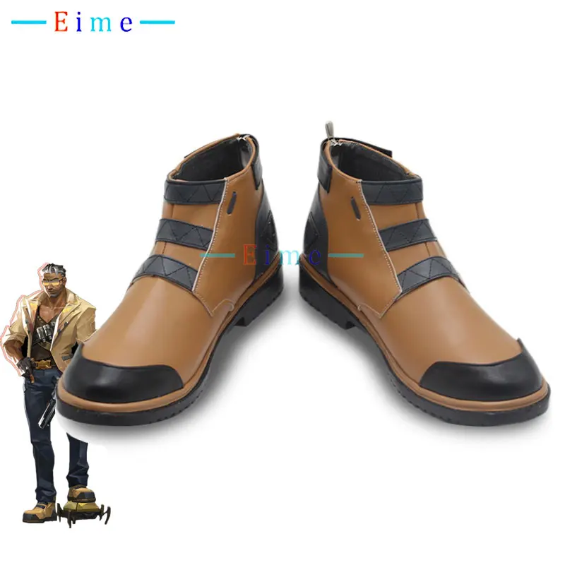 

TEJO Cosplay Shoes Game VALORANT Cosplay Props PU Leather Shoes Halloween Carnival Boots Anime Accessories Custom Made