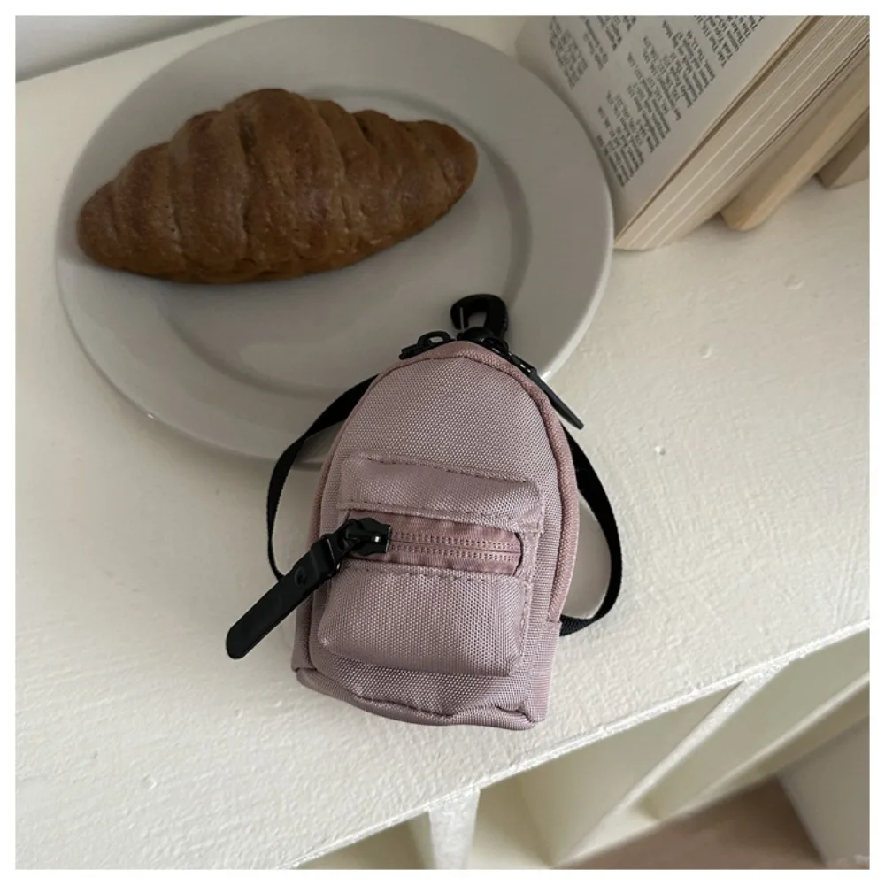 High Quality Colorful Mini Backpack Coin Purse Cute Harajuku Mini Canvas Wallet Portable Korean Style Bag Shape Wallet Daily