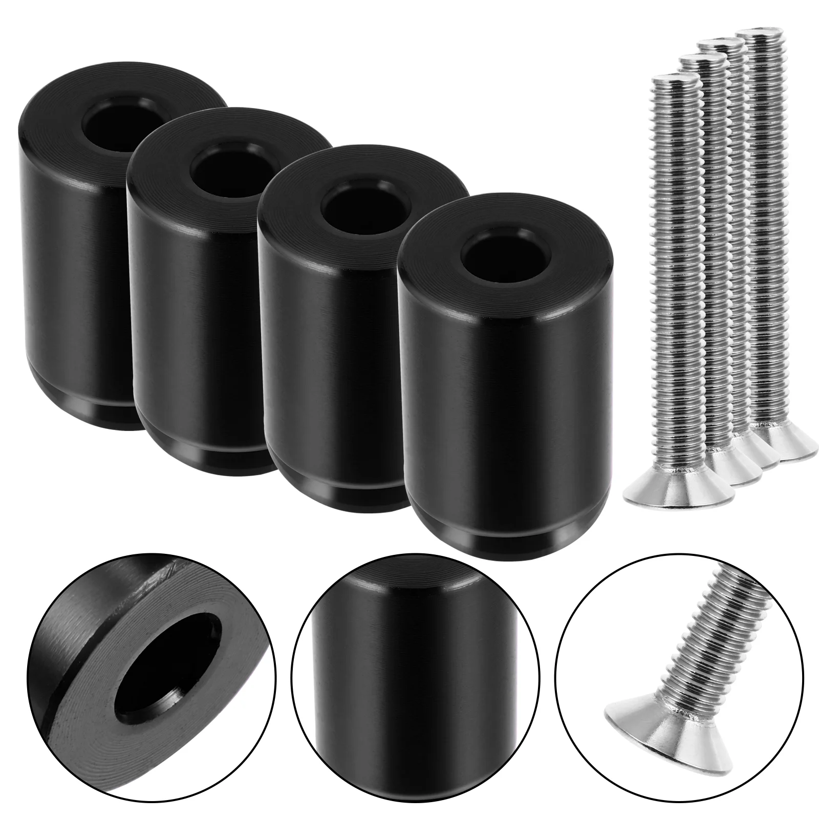 

Hood Engine Ventilation Riser Spacer Kit Component Car Accessories Aluminum Alloy Spacers