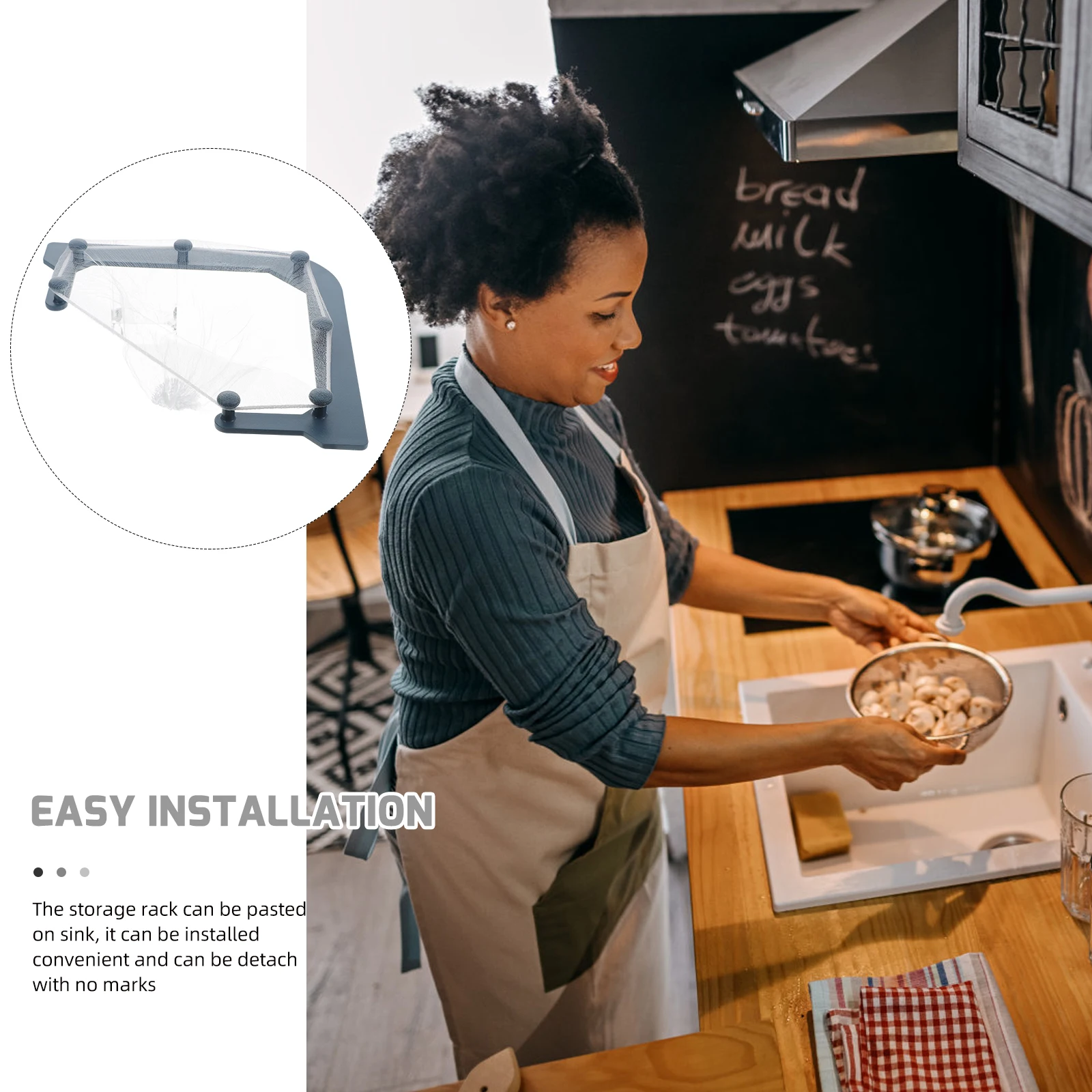 

Треугольная сливная стойка для кухонной раковины, пластиковая стойка для остатков раковины, подвесная сетчатая фильтрующая сетка, держатель, экономия места, слив