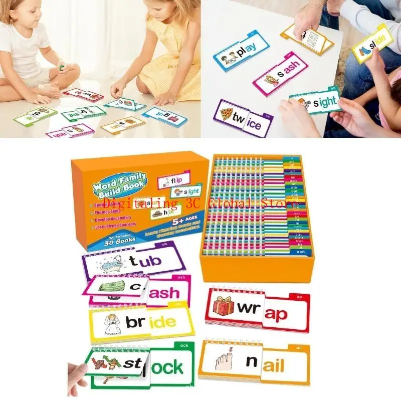 Phonics Flash Cards Lees en rijm Books Sight Words Flash Cards Letter Sounds Flash Cards For Kids Learning