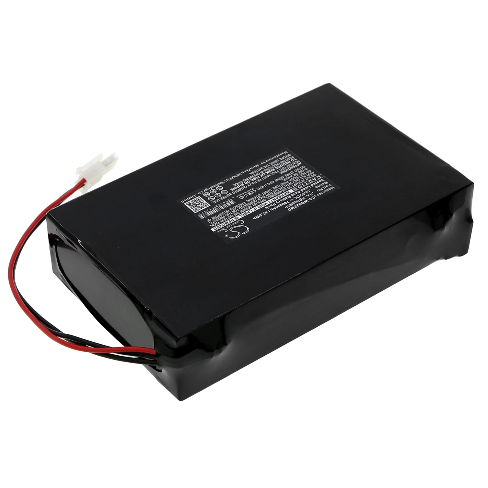 Medical Battery For Welch-Allyn LC-RB066R5P ATLAS 622SO 622S0 622SP 622NO 622NP Sealed Lead Acid 6.00V 7000mAh  42.00Wh Black