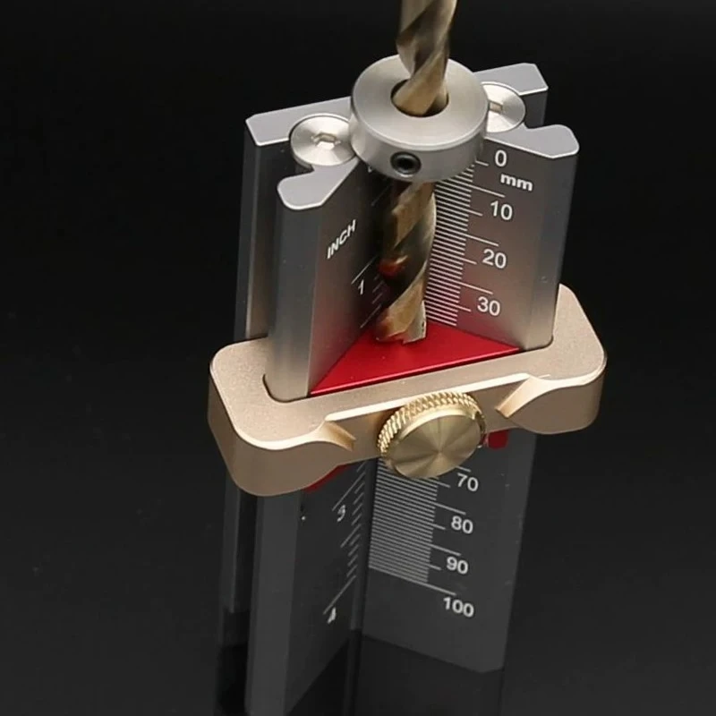Woodworking Drill Depth Gauge Multifunctional Angle Ruler Saw Blade Limit Gauge Caliper Measuring Tool For Carpenter DIY Project