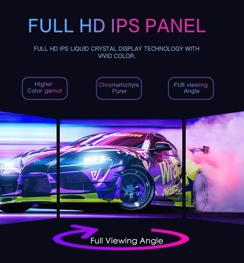 LESOWN Monitor Portabel IPS 10.1 Inci 2560X1600 Layar Sentuh LCD 92% sRGB HDMI USB C Plug & Play untuk Raspberry Pi Windows Gaming