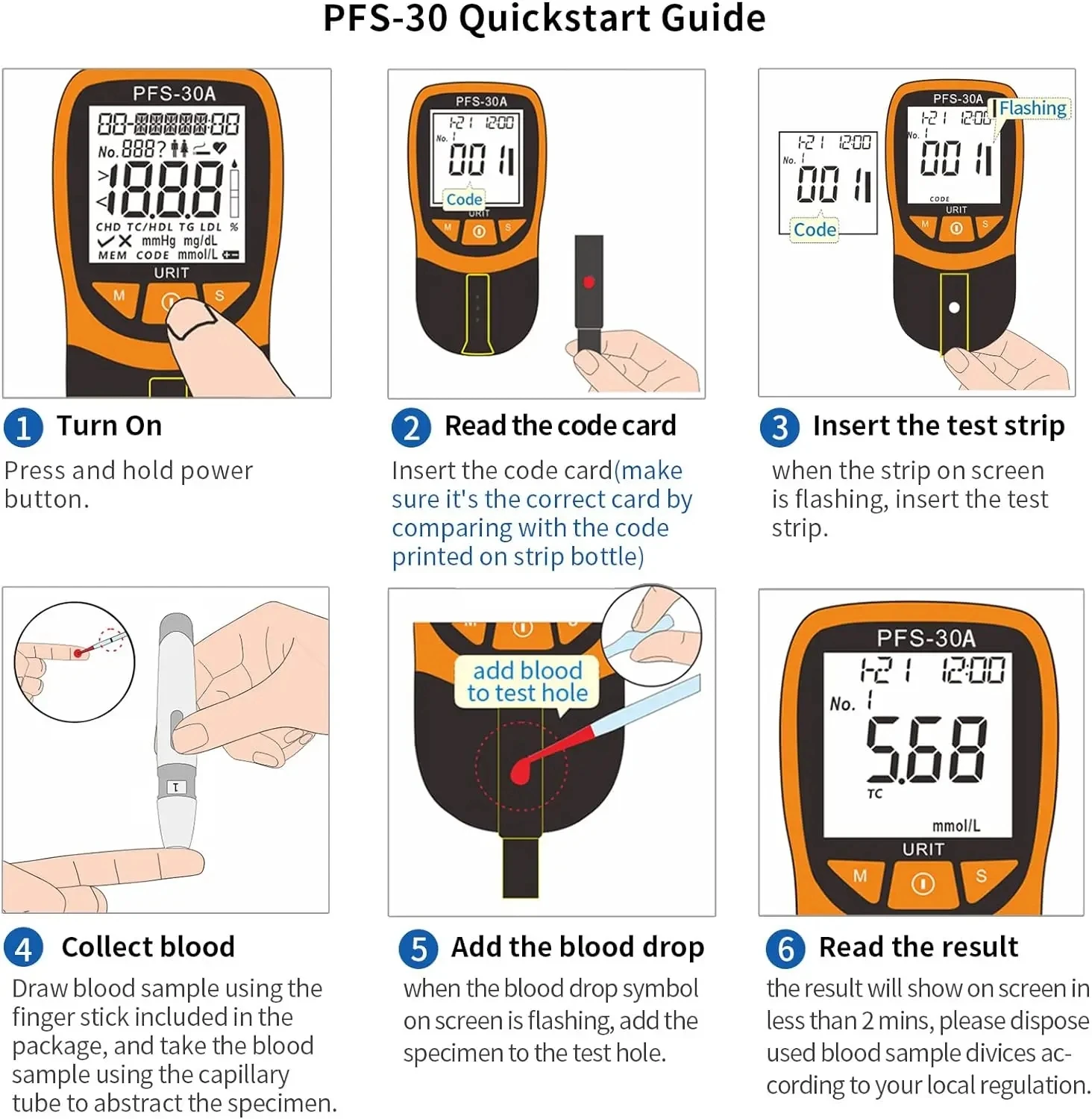 The Blood Lipid Detector Is Equipped With 10 Cholesterol Detection Strips For Rapid Detection of Blood Lipids