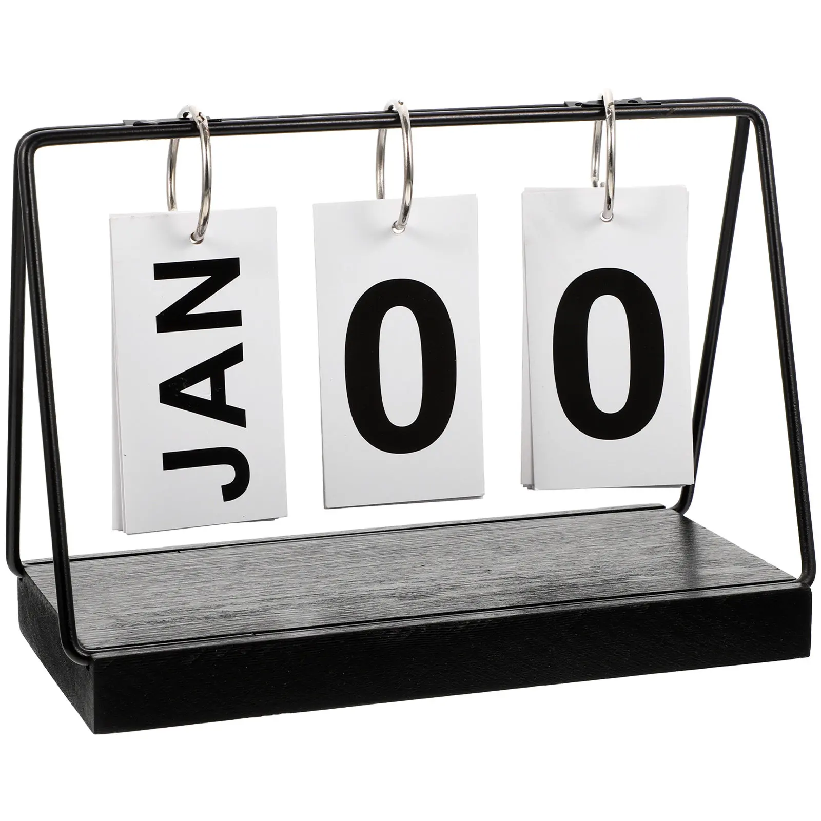 

Wooden Decorative Block Calendar Desk Compact Desktop Ornament Countdown Calendar Home Office Table Decoration