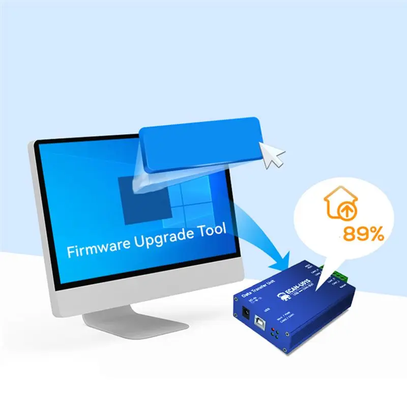 #18F CAN to USB Converter,CAN To USB Converter CAN2.0 Debugger Bus Analyzer CAN-BUS Relay (blue)