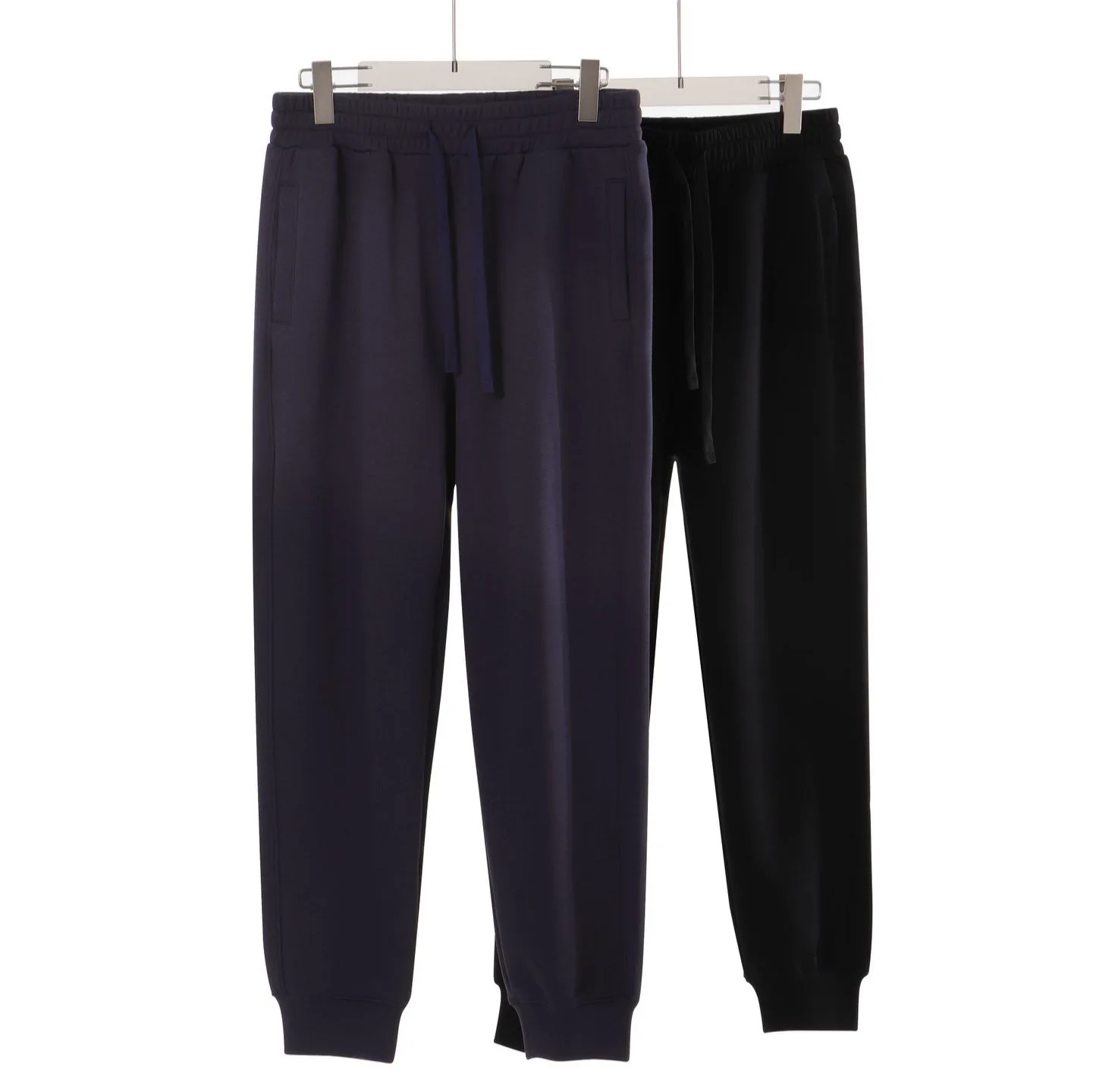 

Осень-зима, новые модные мужские однотонные простые базовые повседневные модные спортивные эластичные брюки на шнурке, мужские брюки, одежда