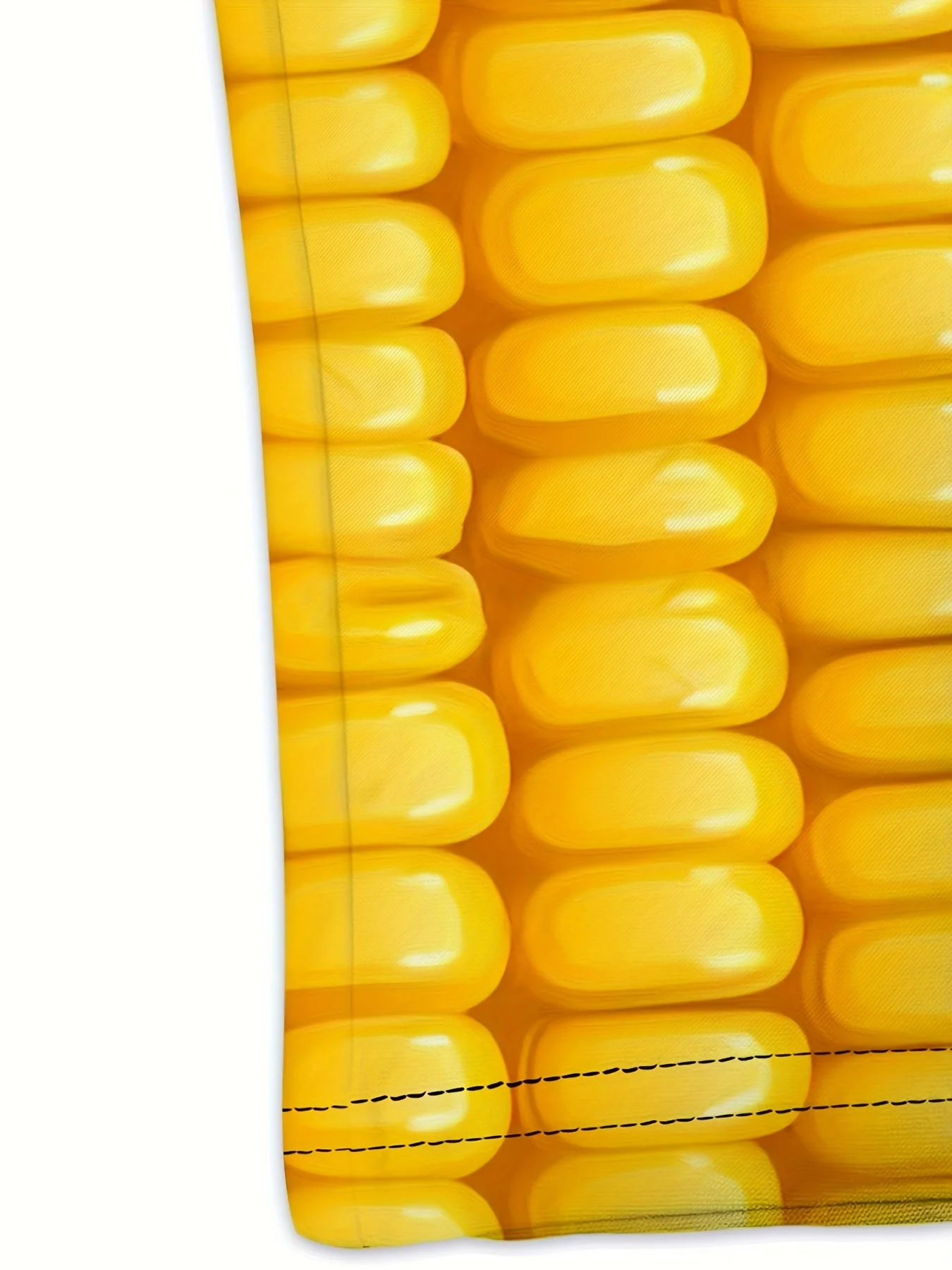Herren 3D Mais-Print T-Shirt Lässiger O-Ausschnitt Kurzarm Lustiges Lebensmittel-Grafik-Tee Sommer-Oberteil – Detail 5