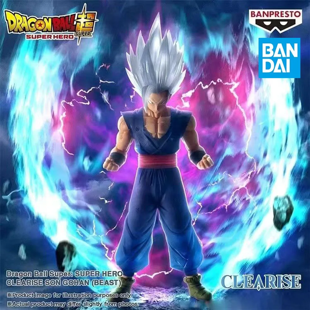 

In Stock Bandai Clearise Dragon Ball Super Super Hero Son Gohan Beast Original Anime Figure Model Toys Collectible ornament Gift