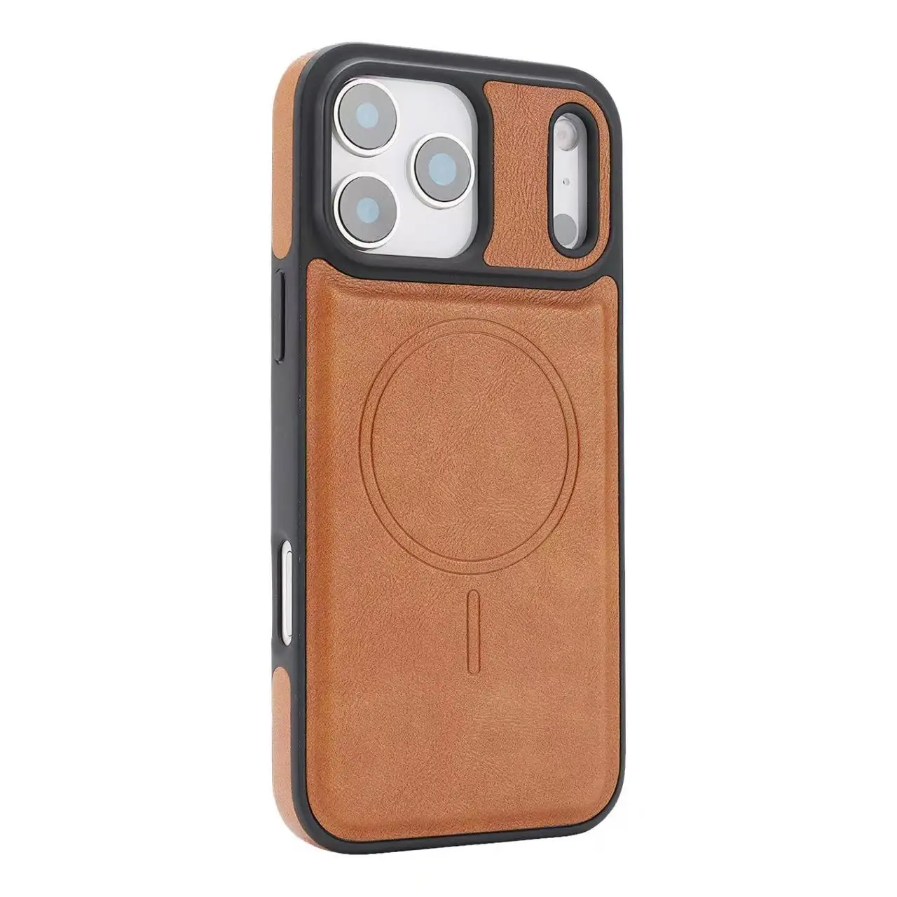 

Роскошный магнитный кожаный силиконовый чехол для iPhone 17, для iPhone 16, 15, 14, 13, 12, 17 Pro Max, противоударный защитный чехол