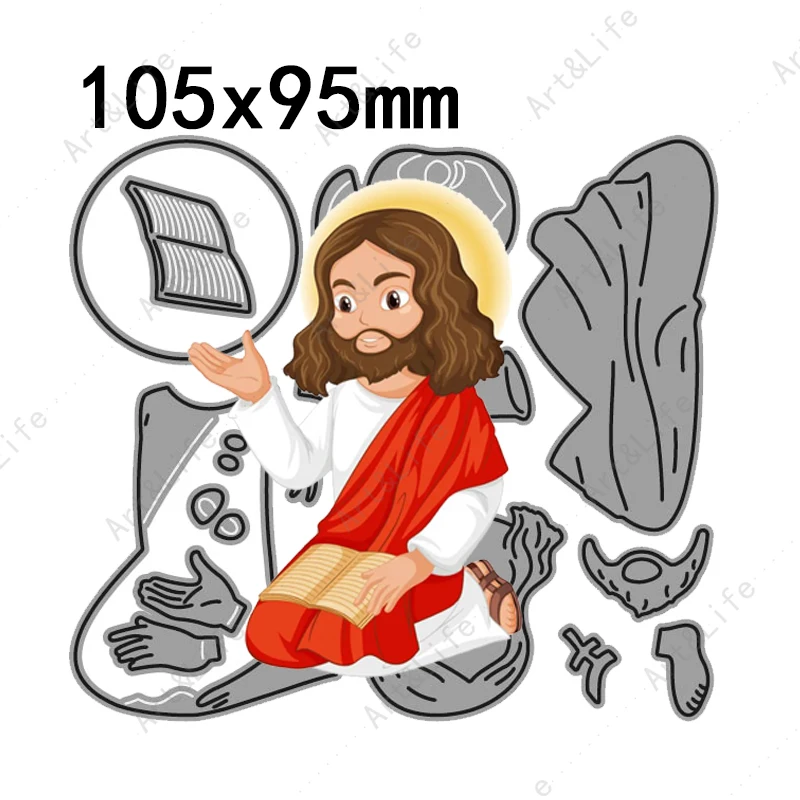 New Arrival jezus chrystus Metal wykrojniki jezus kocha cię do tworzenia albumu Scrapbooking wytłaczane szablony foremki do wycinania forma do