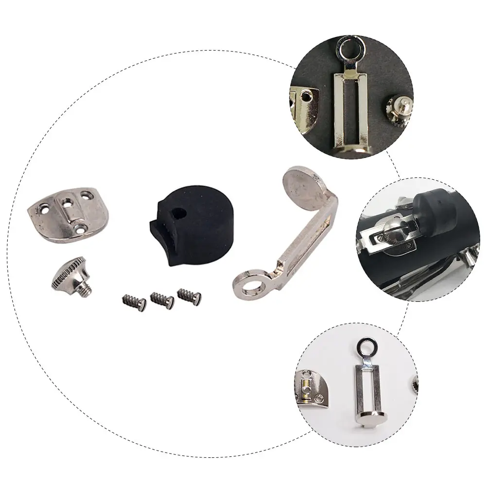 

Durable Copper Plated Nickel Rubber Clarinet Finger Guard Rest Thumb Support Musical Instrument Partner Practical Cushion