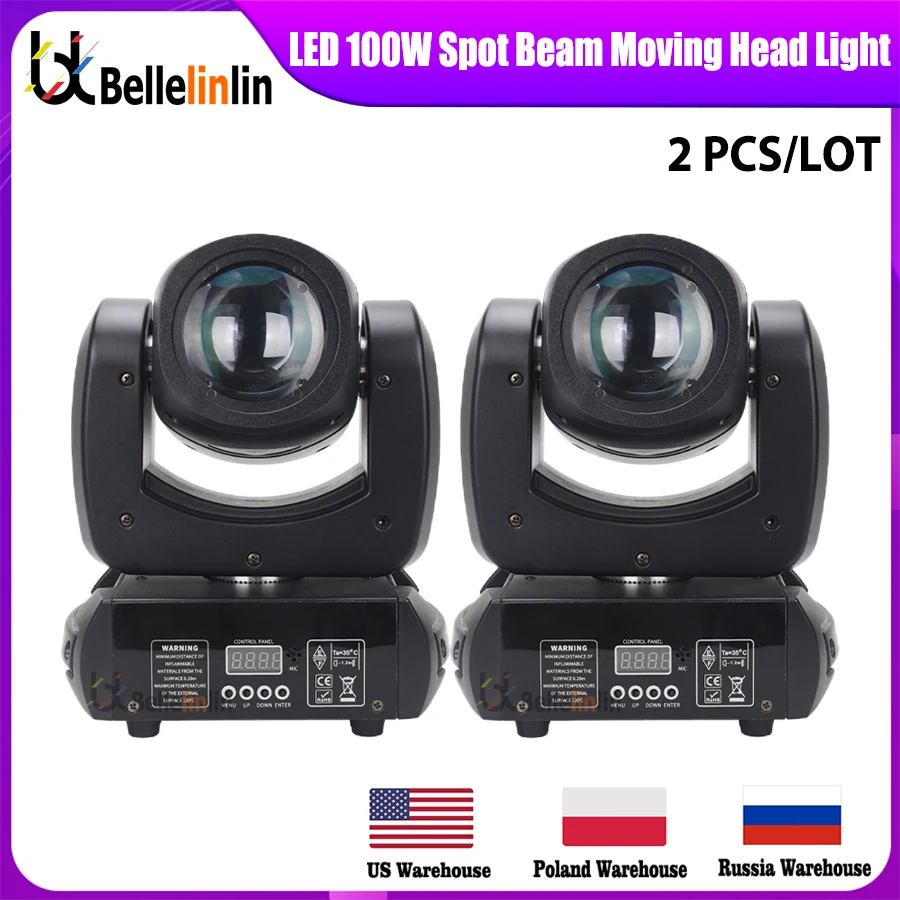 beam gobo 18 prism led spot light iluminacao de efeito de palco dj disco moving head lights sem imposto 100w pcs 01