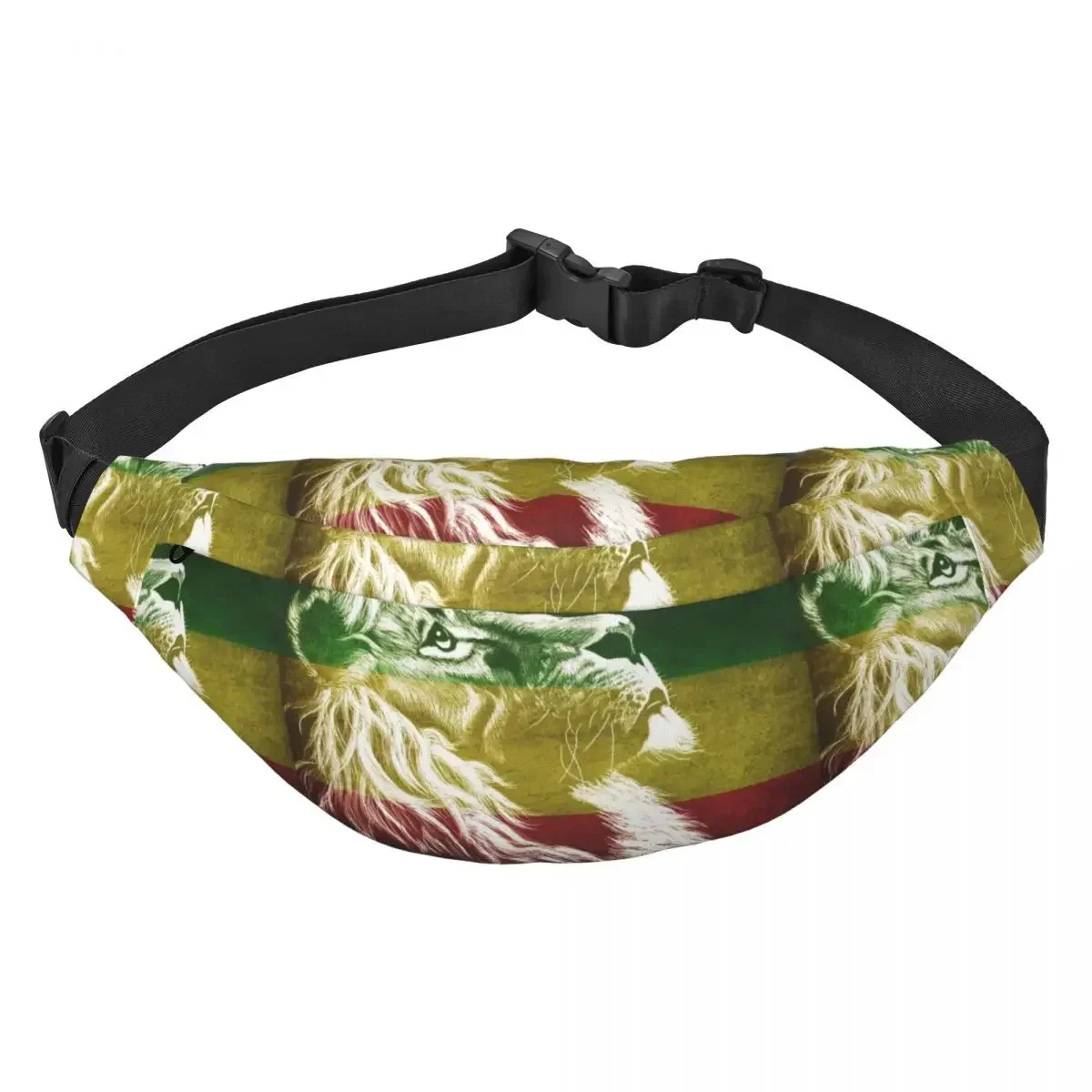 The King Of Judah Rastafarian Rasta Lion Fanny Pack Jamaican Flag  Pride Sling Crossbody Waist Bag Phone Money Pouch