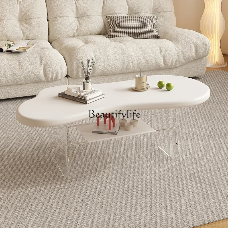 نمط جديد كريم الرياح العظام سحابة طاولة القهوة B & B فندق شقة صغيرة غرفة المعيشة الترفيه طاولة القهوة ss 8617 #5