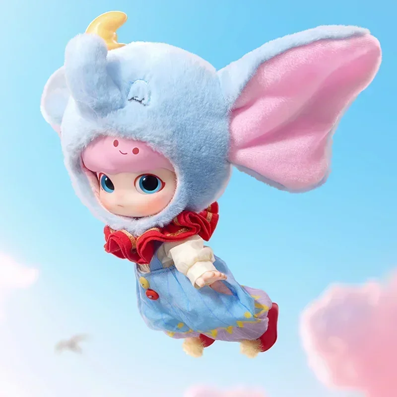 

Genuine Kawaii Dimoo X Dumbo Plush Doll Cotton Anime Figure Caixa Caja Doll Model Trendy Room Ornament Children Birthday Gift