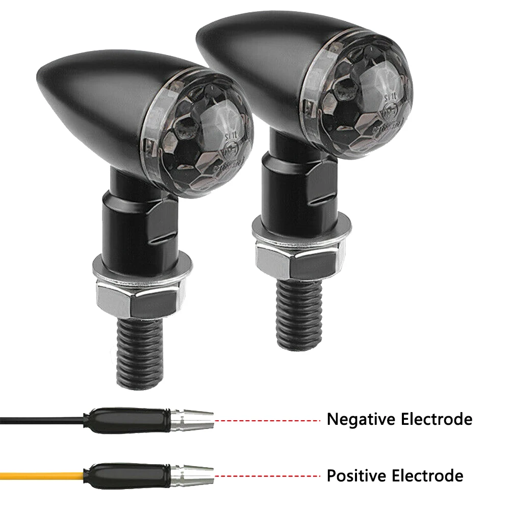 8mm Motorcycle Mini LED Turn Signal Light Bullet Moto Flashing Light 12V Moto Led for Kawasaki Suzuki Yamaha image 5