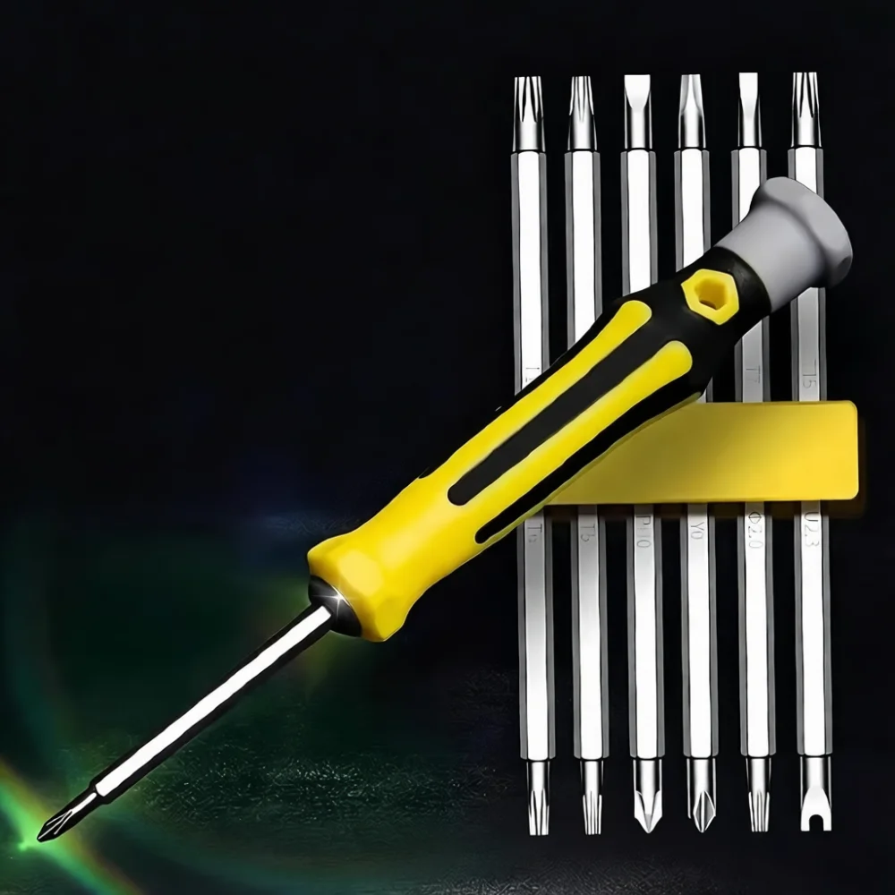 Compact Screwdriver Bit Set Professional Hand Tools For Home Repair U Cross Flat Torx Screw Drivers Manual Kit