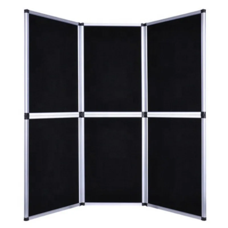 Black Blue Color Fabric Folding Panel Backdrop Personalized Exhibition Display Stands