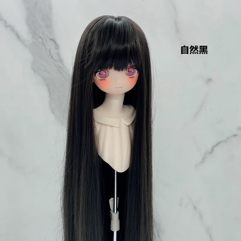 

BJD doll wig suitable for 1/3 1/4 1/6 size high temperature silk bangs hair embryo BJD doll wig 1/3 1/4 1/6 doll accessories