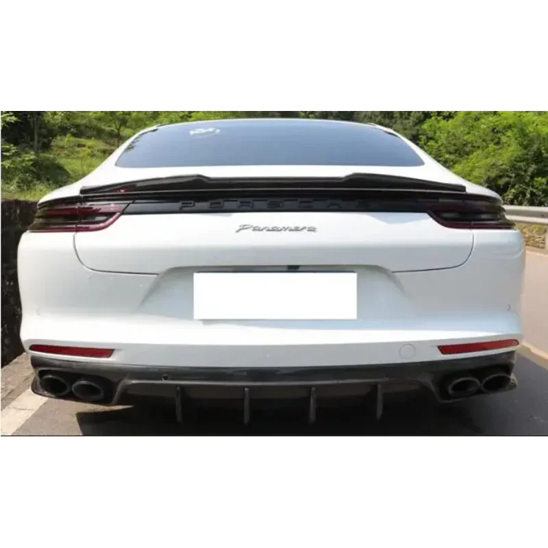 

Real Carbon Fiber Car Rear Wing Trunk Lip Spoiler For Porsche Panamera 971 4S GTS Turbo S 2017 2018 2019 2020 2021 2022
