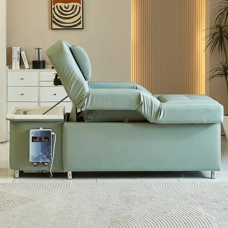 2026 صحة تدليك القدم متجر تجميل خاص شامبو سرير رفع كهربائي تدليك القدم أريكة سرير صالون تجميل الراقية الرأس