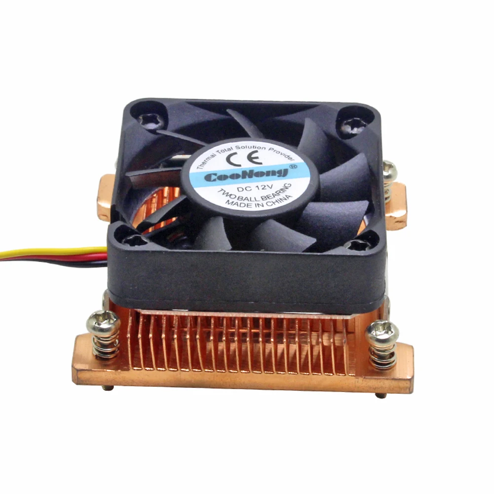 1U Server CPU Cooler Copper Heatsink Cooling Fan For Intel Pentium M PGA 478 BGA 479 Industrial Computer Active Cooling