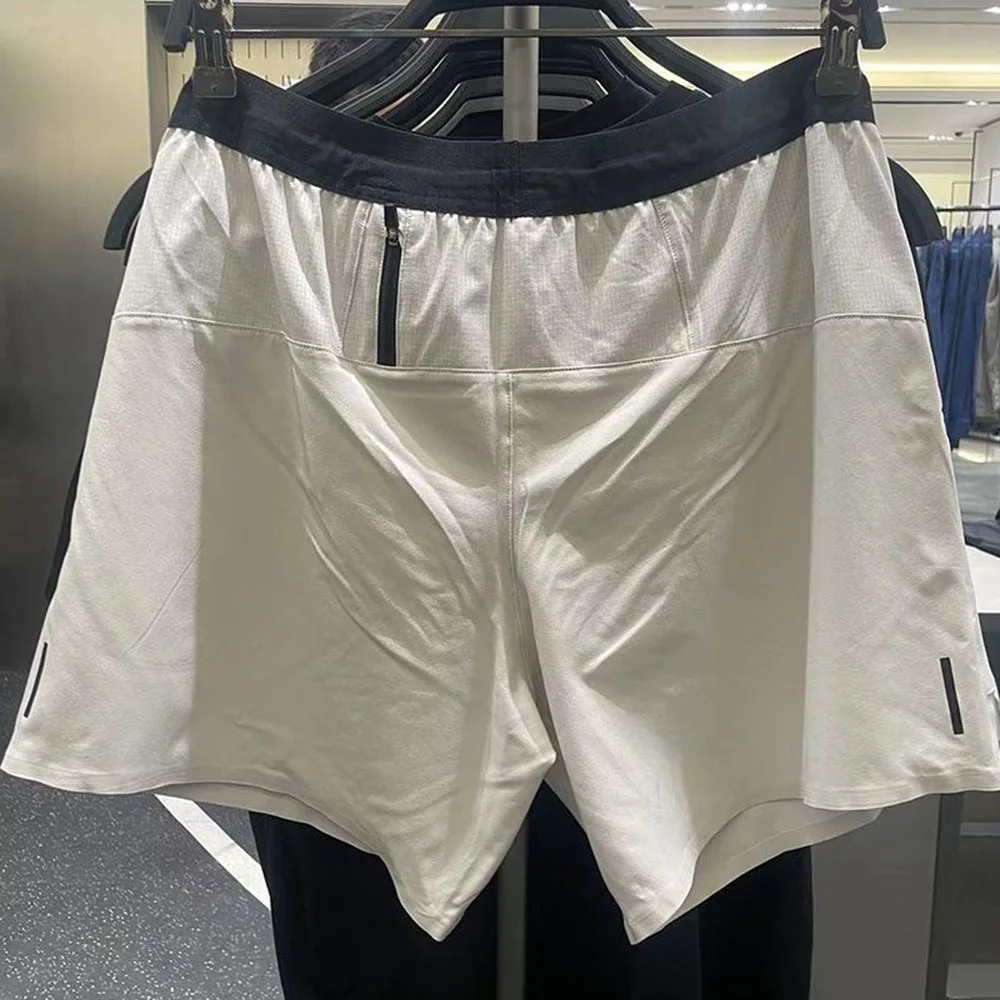 Mens Shorts Pockets Casual Gym Sports Training Summer Moisture Wicking Shorts  Solid Color Breathable Shorts Men\'s Clothing 2024