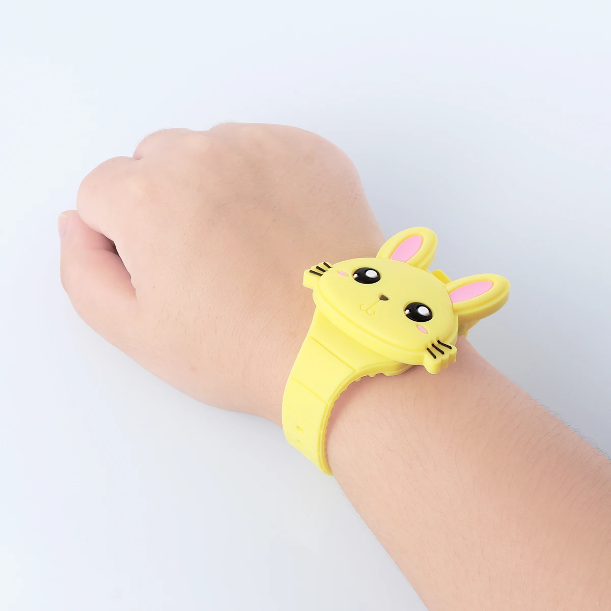 

Cute Rabbit Toy Kids Silicone Durable Cartoon Wristband Kids Cartoon Watch Baby Shower Gifts Birthday Favors Child Watches