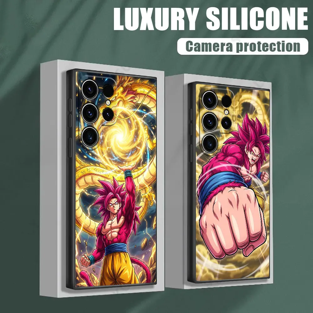 

DragonS B-Ball Goku SSJ4 Phone Case For Samsung Galaxy S25 S24 S23 S20 S21 FE S26 S22 Ultra 5G S26 Plus S25FE Soft Silicon Cover