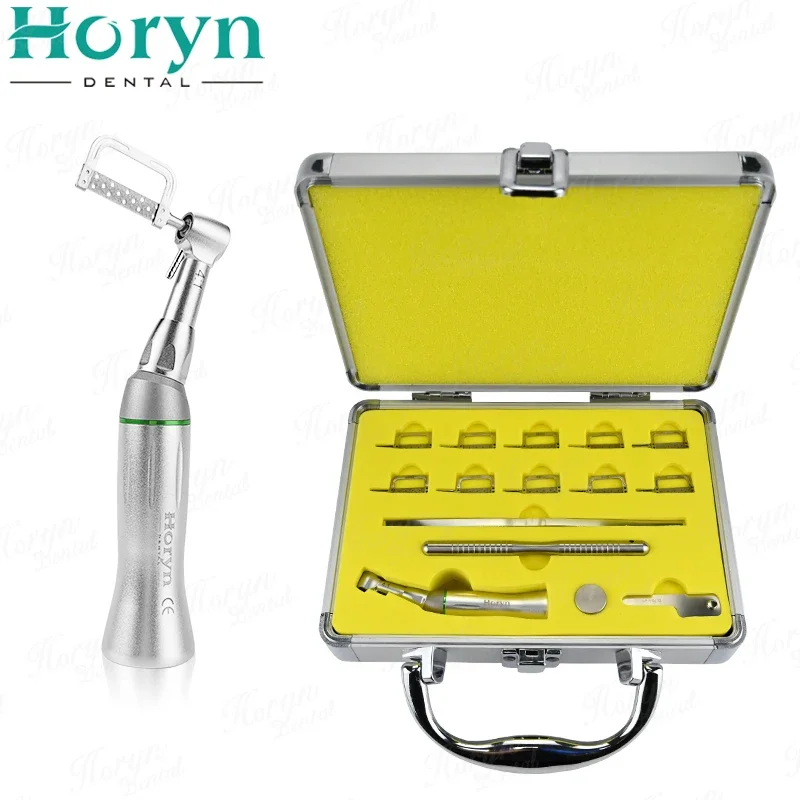 

Dental Orthodontic 4:1 Contra Angle Handpiece Reciprocating Interproximal Stripping IPR System Tool with 10 Tips